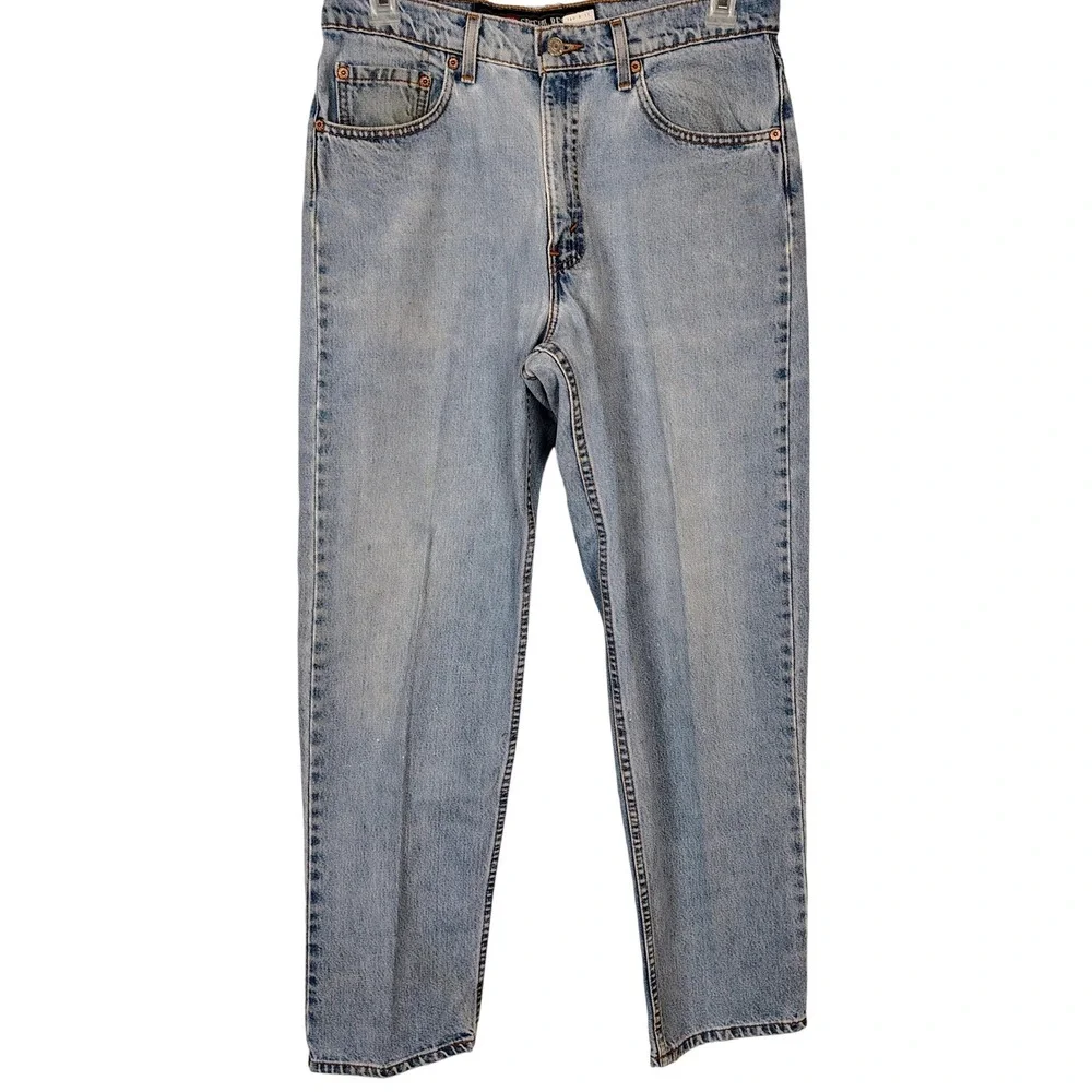 VTG Levis‎ 515 Special Reserve Jeans Light Wash Relaxed Fit USA Made 34x31 '97
